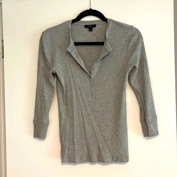 J. Crew Tops - GUC J. Crew 3/4 sleeve Henley - size small